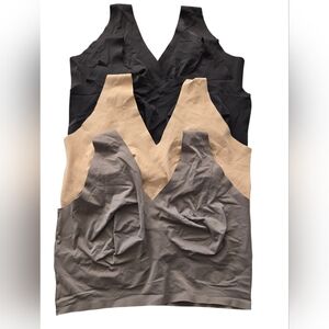 True & Co Elegant Women's V-Neck Bras (4) -  2 Black, Beige, Gray Size 3x